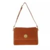 Coccinelle Liya Suede Handbag Leather Chestnut/Chestnut Crossbody Bag -Modetaschengeschäft A0159183 coccinelle 1