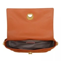 Coccinelle Liya Suede Handbag Leather Chestnut/Chestnut Crossbody Bag -Modetaschengeschäft A0159183 coccinelle 5