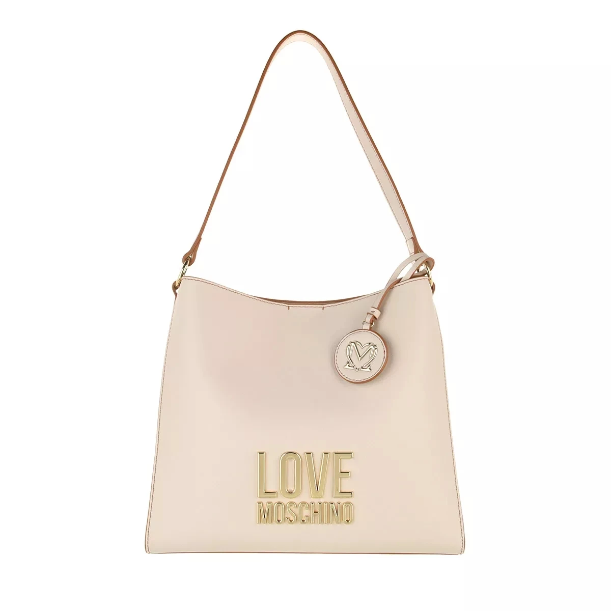 LOVE MOSCHINO Borsa Bonded Pu Avorio Hobo Bag 3 LOVE MOSCHINO Borsa Bonded Pu Avorio Hobo Bag
