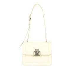 Furla Villa S Crossbody White Cotton Crossbody Bag