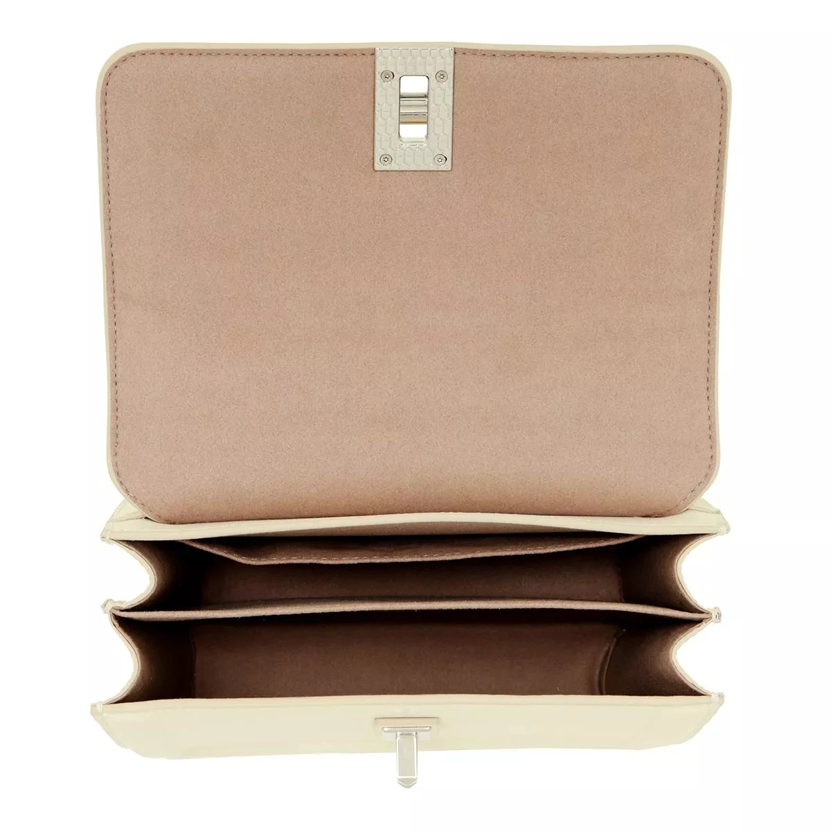 Furla Villa S Crossbody White Cotton Crossbody Bag 7 Furla Villa S Crossbody White Cotton Crossbody Bag – Bild 5