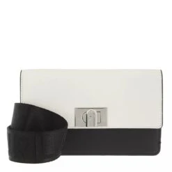 Furla 1927 Soft Mini Crossbody Talco H+Nero Minitasche
