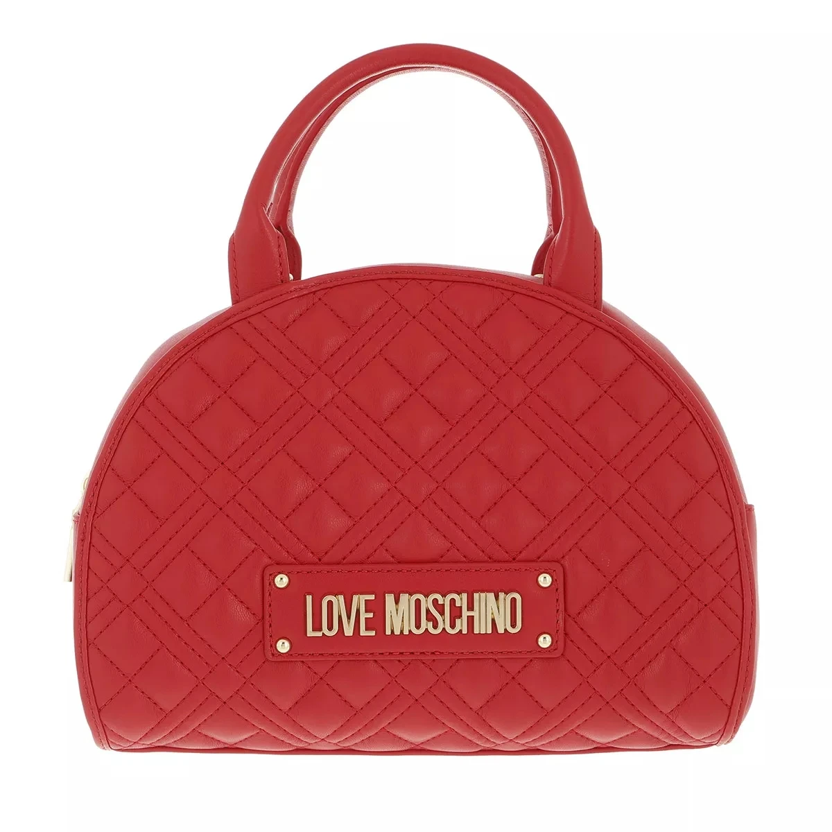 LOVE MOSCHINO Borsa Quilted Pu Rosso Bowling Bag 3 LOVE MOSCHINO Borsa Quilted Pu Rosso Bowling Bag