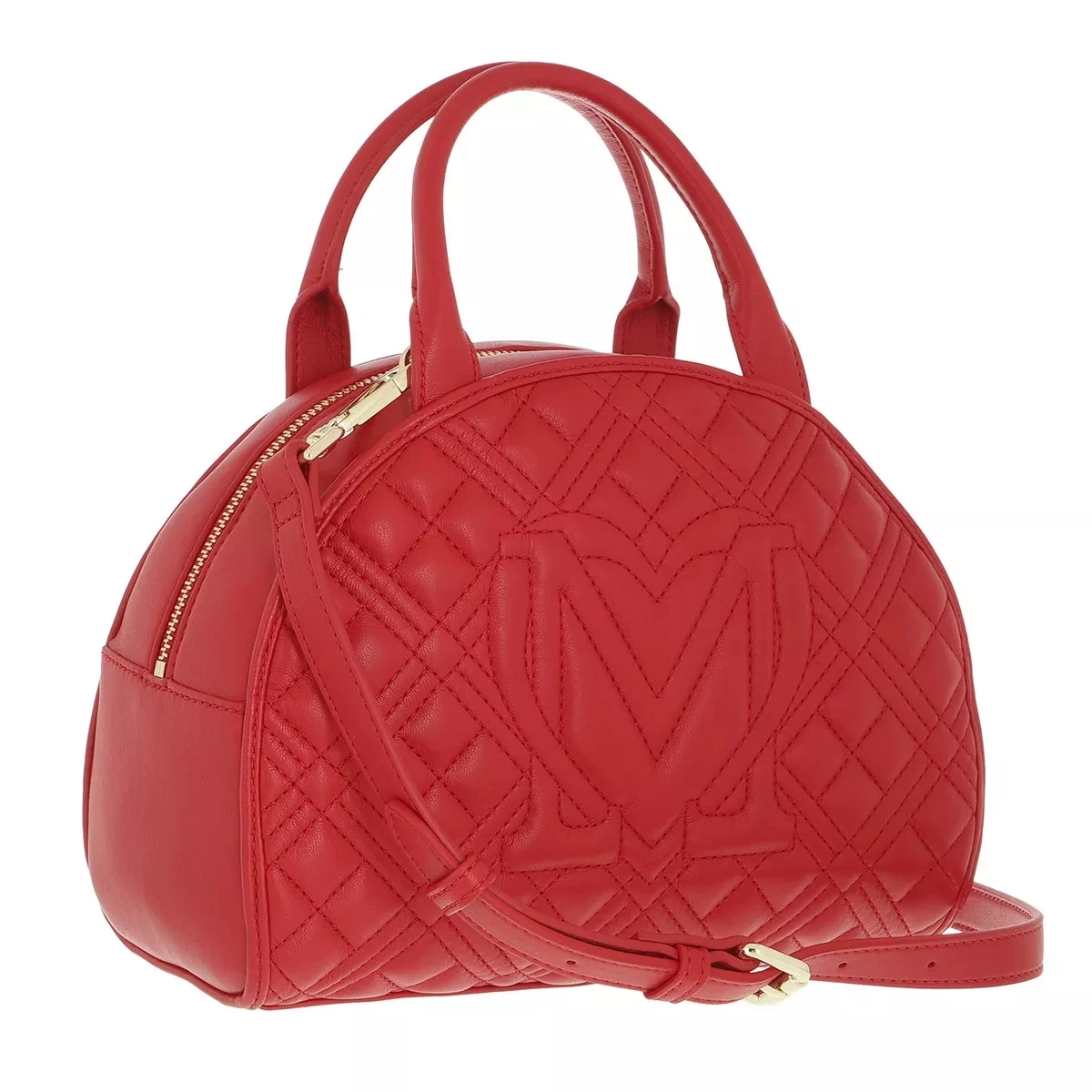 LOVE MOSCHINO Borsa Quilted Pu Rosso Bowling Bag 5 LOVE MOSCHINO Borsa Quilted Pu Rosso Bowling Bag – Bild 3