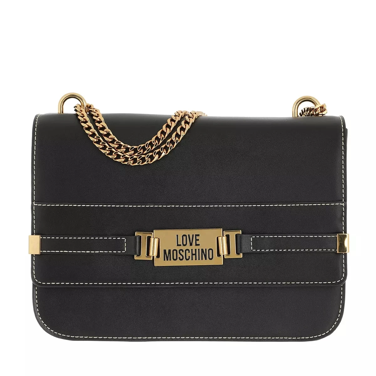 LOVE MOSCHINO Borsa Pu Nero Satchel 3 LOVE MOSCHINO Borsa Pu Nero Satchel