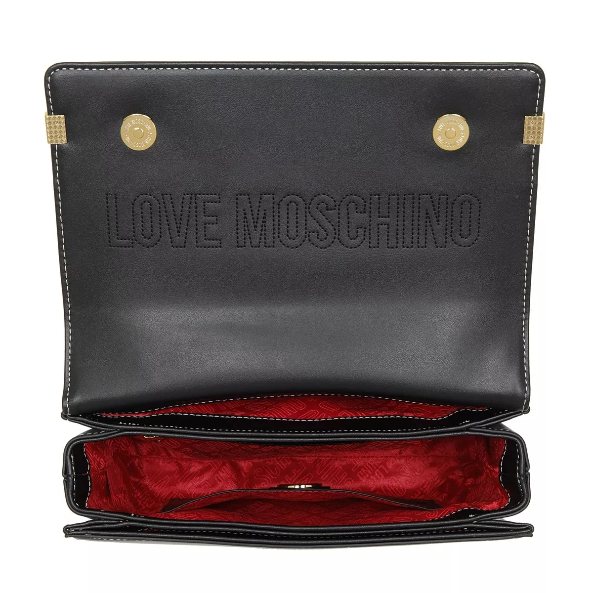 LOVE MOSCHINO Borsa Pu Nero Satchel 8 LOVE MOSCHINO Borsa Pu Nero Satchel – Bild 6