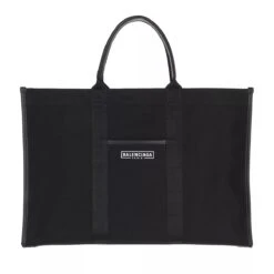 Balenciaga Shopping Bag Leather Black White Shopper