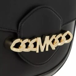 MICHAEL Michael Kors Medium Saddle Messenger Black Crossbody Bag -Modetaschengeschäft A0165875 michaelkors position 004