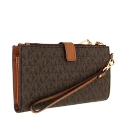 MICHAEL Michael Kors Jet Set Doublezip Wristlet Brown Wristlet 8 MICHAEL Michael Kors Jet Set Doublezip Wristlet Brown Wristlet -Modetaschengeschäft A0165989 Michael Kors position 2