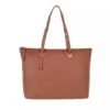 Coccinelle Lea Handbag Grained Leather Cinnamon Shopper