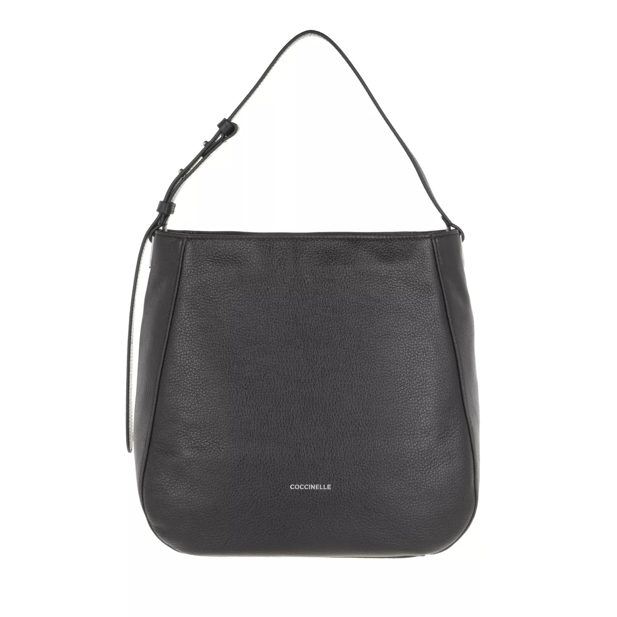 Coccinelle Lea Handbag Grained Leather Noir Hobo Bag 3 Coccinelle Lea Handbag Grained Leather Noir Hobo Bag