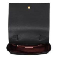 Coccinelle Josephine Handbag Grained Leather / Noir Noir Satchel -Modetaschengeschäft A0166415 Coccinelle position 6