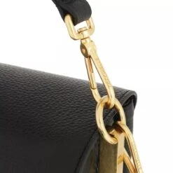 Coccinelle Marvin Desir Handbag Grainy Leather Noir Satchel -Modetaschengeschäft A0166464 Coccinelle Position 5