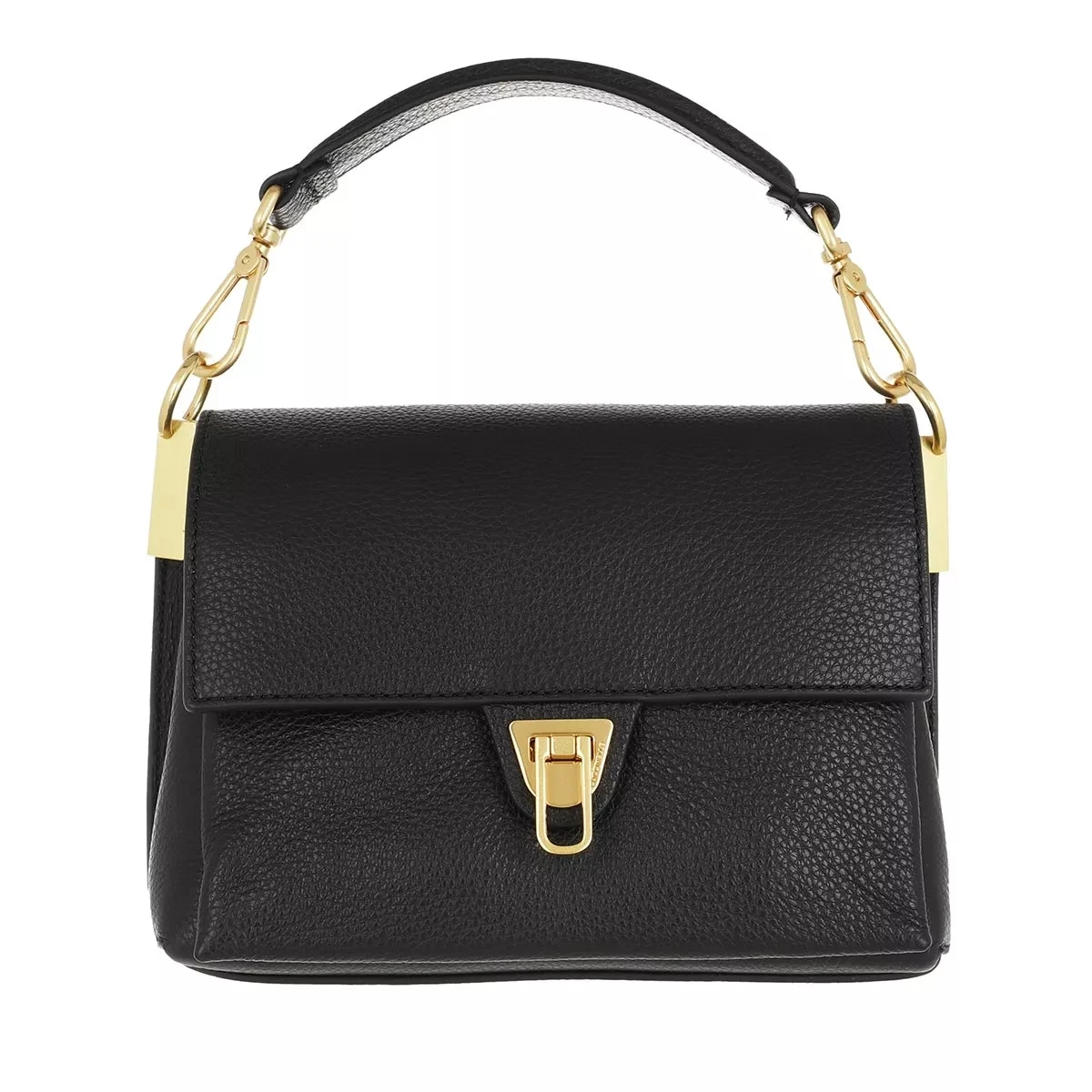 Coccinelle Marvin Desir Handbag Grainy Leather Noir Satchel 3 Coccinelle Marvin Desir Handbag Grainy Leather Noir Satchel