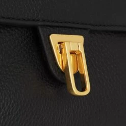 Coccinelle Marvin Desir Handbag Grainy Leather Noir Satchel 12 Coccinelle Marvin Desir Handbag Grainy Leather Noir Satchel -Modetaschengeschäft A0166465 Coccinelle Position 5