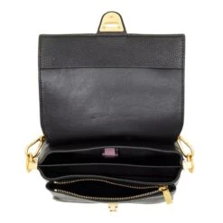 Coccinelle Marvin Desir Handbag Grainy Leather Noir Satchel 13 Coccinelle Marvin Desir Handbag Grainy Leather Noir Satchel -Modetaschengeschäft A0166465 Coccinelle Position 6