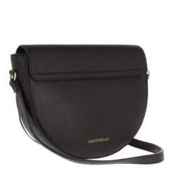 Coccinelle Beat Frange Handbag Grainy Leather Noir Saddle Bag -Modetaschengeschäft A0166490 Coccinelle position 3