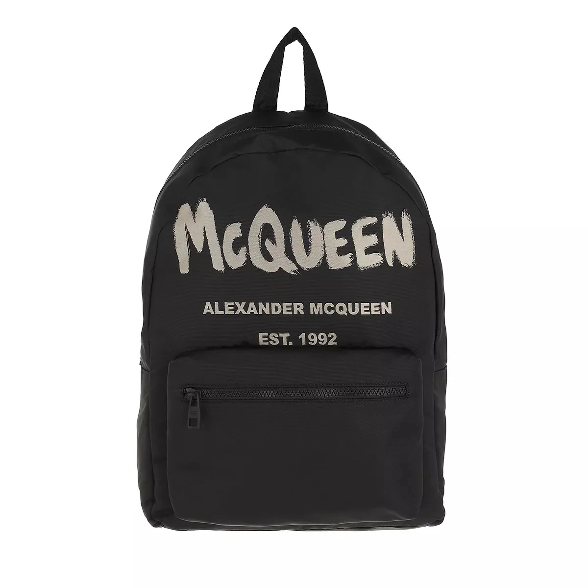 Alexander McQueen Metropolitan Graffiti Backpack Black/Ivory Rucksack 3 Alexander McQueen Metropolitan Graffiti Backpack Black/Ivory Rucksack
