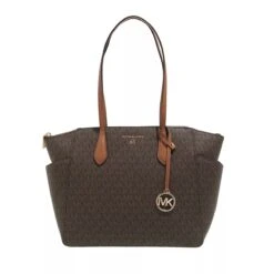 MICHAEL Michael Kors Marilyn Medium Top-Zip Tote Brn/Acorn Tote