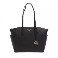 MICHAEL Michael Kors Marilyn Medium Top-Zip Tote Black Tote