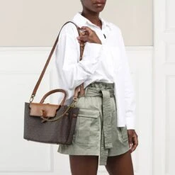 MICHAEL Michael Kors Sm Belted Satchel Brn/Acorn Satchel -Modetaschengeschäft A0175283 MichaelMichaelKors position 3