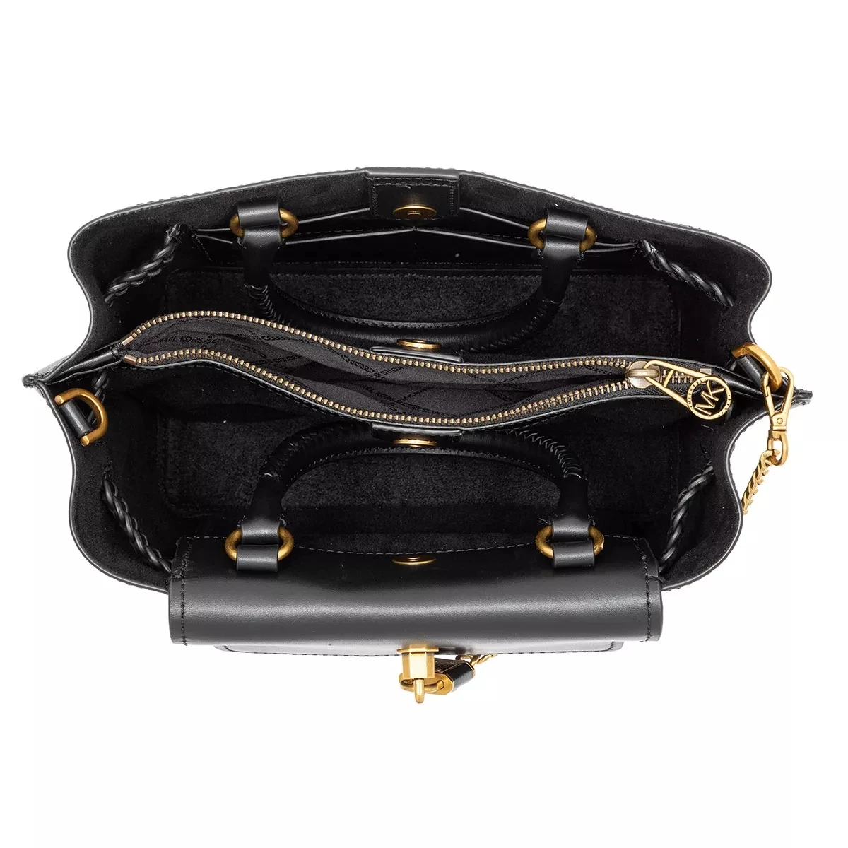 MICHAEL Michael Kors Sm Belted Satchel Black Satchel 8 MICHAEL Michael Kors Sm Belted Satchel Black Satchel – Bild 6