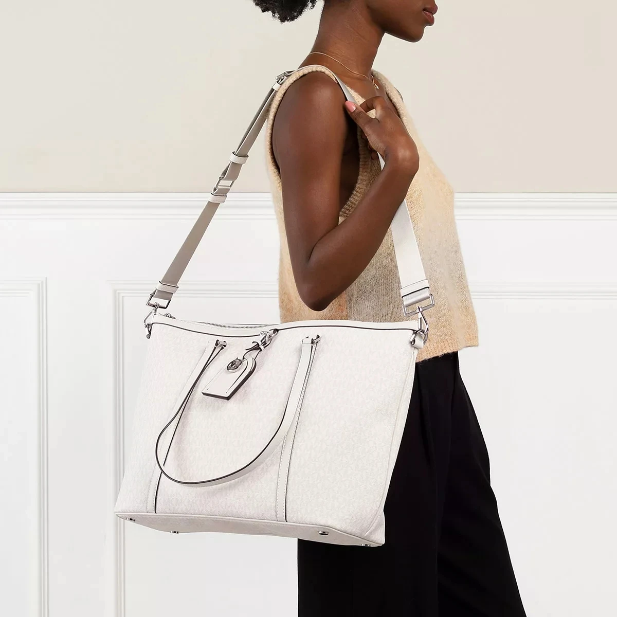 MICHAEL Michael Kors Lg Travel Sleeve Tote Opt/Allum Shopper 4 MICHAEL Michael Kors Lg Travel Sleeve Tote Opt/Allum Shopper – Bild 2