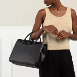 MICHAEL Michael Kors Lg Satchel Black Tote -Modetaschengeschäft A0175459 MichaelMichaelKors position 3