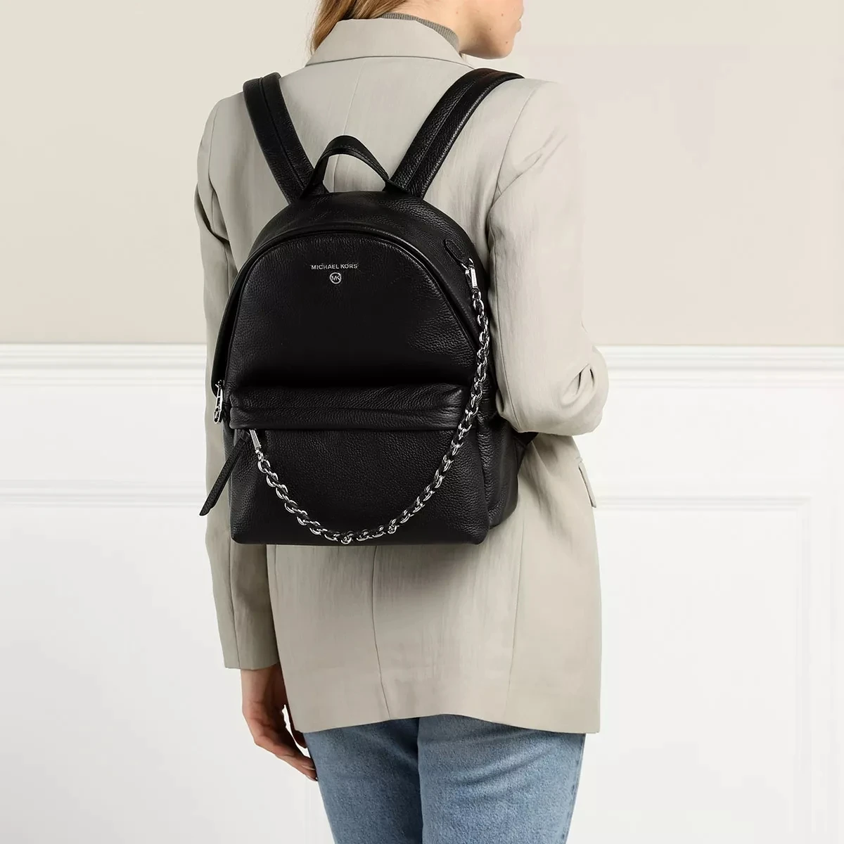 MICHAEL Michael Kors Medium Backpack Black Rucksack 4 MICHAEL Michael Kors Medium Backpack Black Rucksack – Bild 2