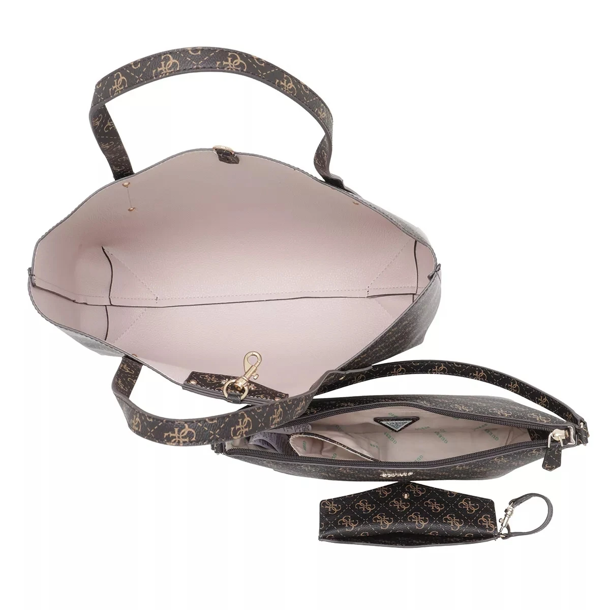 Guess Eco Brenton Tote Brown Logo Shopper 9 Guess Eco Brenton Tote Brown Logo Shopper – Bild 7