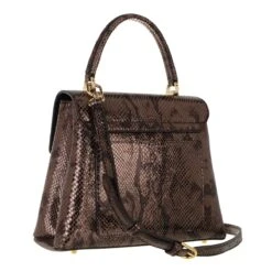 Furla 1927 S Top Handle Taupe Metal Satchel -Modetaschengeschäft A0179050 Furla position 3