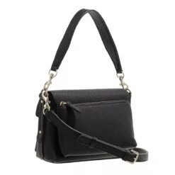 Guess Eco Brenton Flap Shoulder Bag Black Satchel -Modetaschengeschäft A0180229 Guess position 4