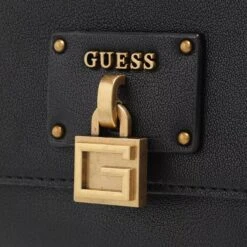 Guess Centre Stage Crossbody Flap Black Crossbody Bag 10 Guess Centre Stage Crossbody Flap Black Crossbody Bag -Modetaschengeschäft A0180295 Guess position 4