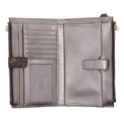 Guess Eco Brenton Double Zip Orgnizer Brown Logo Wristlet 11 Guess Eco Brenton Double Zip Orgnizer Brown Logo Wristlet -Modetaschengeschäft A0180326 Guess position 5