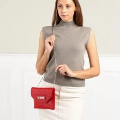 LOVE MOSCHINO Borsa Quilted Pu Rosso Envelope Bag 9 LOVE MOSCHINO Borsa Quilted Pu Rosso Envelope Bag -Modetaschengeschäft A0180793 LoveMoschino position 2