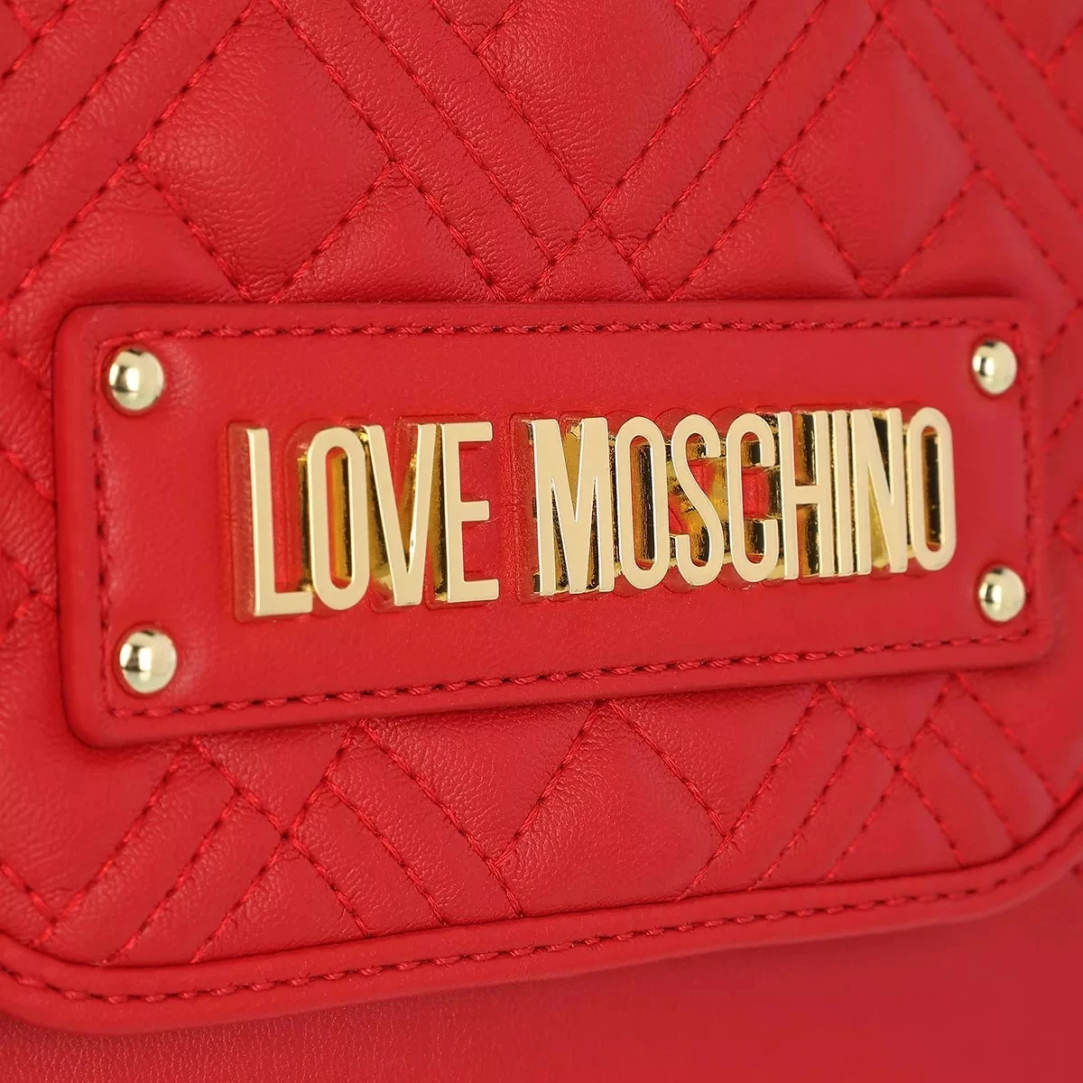 LOVE MOSCHINO Borsa Quilted Pu Rosso Envelope Bag 7 LOVE MOSCHINO Borsa Quilted Pu Rosso Envelope Bag – Bild 5