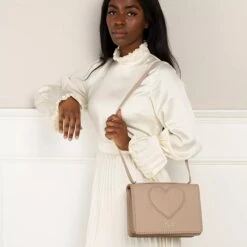 LOVE MOSCHINO Borsa Pu Nude Crossbody Bag -Modetaschengeschäft A0180802 LoveMoschino position 2