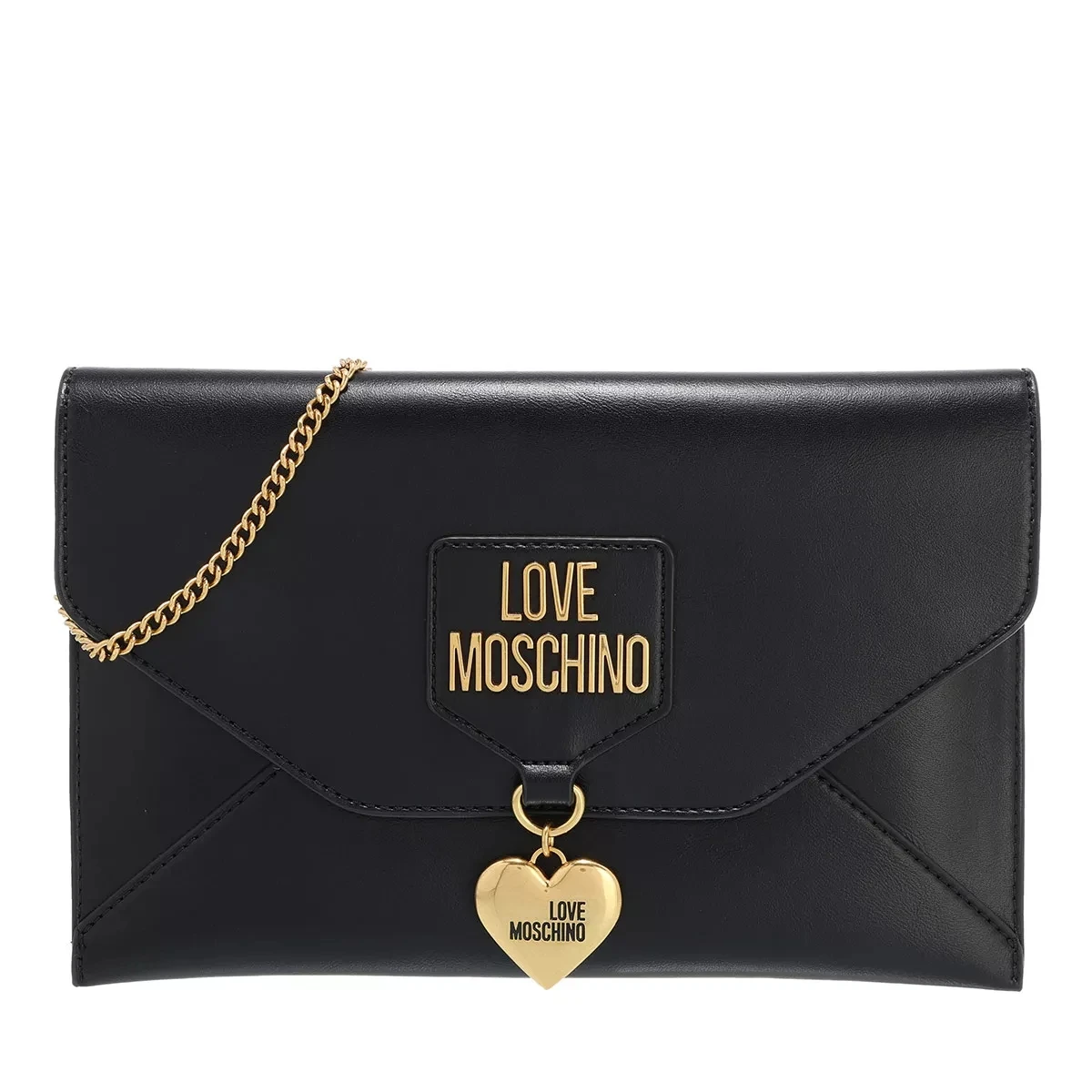 LOVE MOSCHINO Borsa Pu Nero Envelope Bag 3 LOVE MOSCHINO Borsa Pu Nero Envelope Bag
