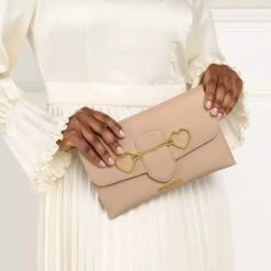 LOVE MOSCHINO Borsa Pu Nude Pochette -Modetaschengeschäft A0180832 LoveMoschino position 3