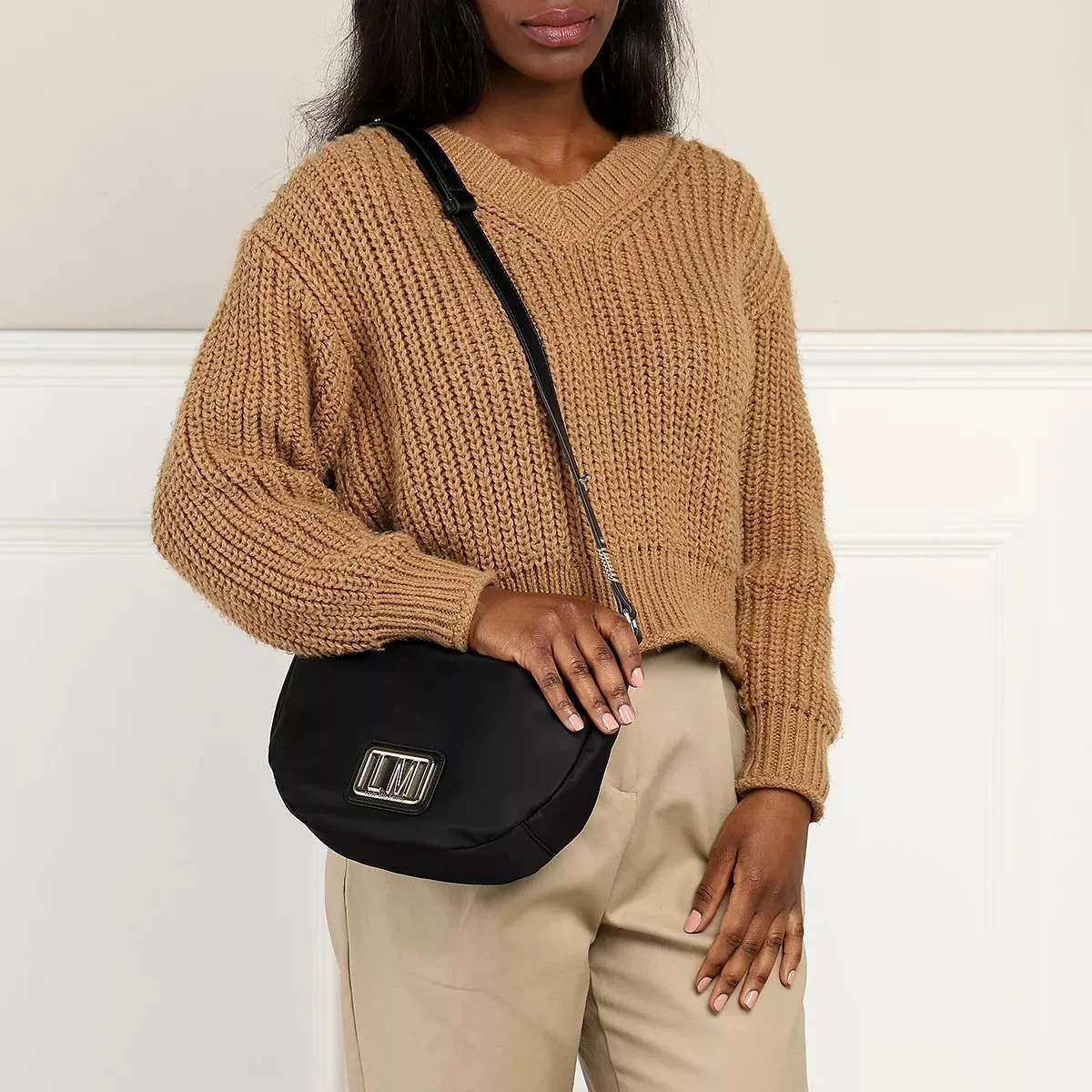 LOVE MOSCHINO Borsa Nylon Nero Nero Hobo Bag 4 LOVE MOSCHINO Borsa Nylon Nero Nero Hobo Bag – Bild 2