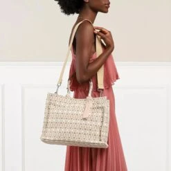 Coccinelle Never Without Bag Jacquard Mult.Natur/Nocc Tote -Modetaschengeschäft A0181653 Coccinelle position 3