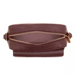 Coccinelle Beat Ostrich Carruba Camera Bag -Modetaschengeschäft A0181680 Coccinelle position 5