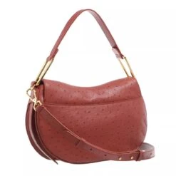 Coccinelle Magie Ostrich Handbag Acero Saddle Bag -Modetaschengeschäft A0181799 Coccinelle position 4