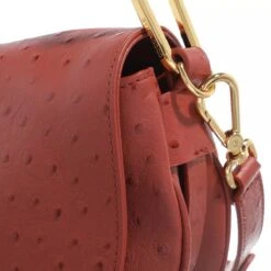 Coccinelle Magie Ostrich Handbag Acero Saddle Bag -Modetaschengeschäft A0181799 Coccinelle position 5