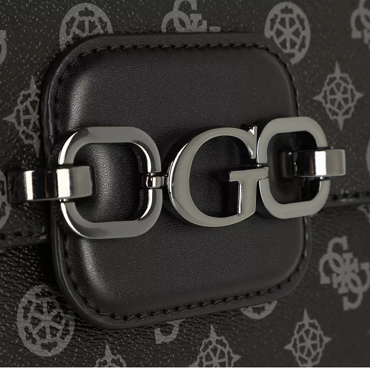 Guess Hensely G Logo Convertible Shoulder Bag Coal Multi Satchel 7 Guess Hensely G Logo Convertible Shoulder Bag Coal Multi Satchel – Bild 5