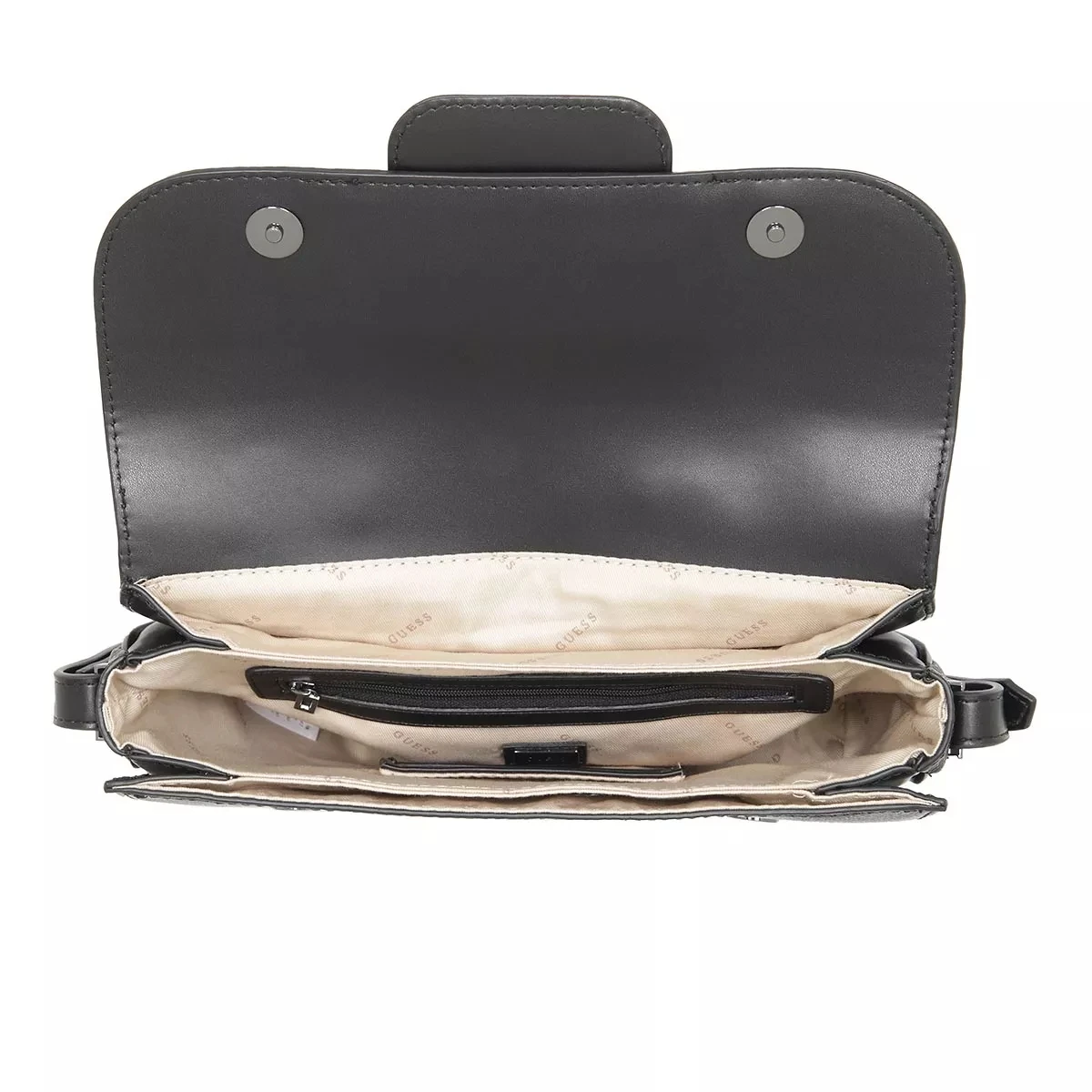 Guess Hensely G Logo Convertible Shoulder Bag Coal Multi Satchel 8 Guess Hensely G Logo Convertible Shoulder Bag Coal Multi Satchel – Bild 6