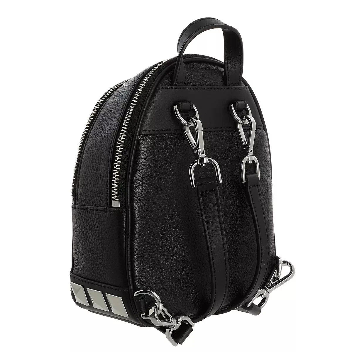 MICHAEL Michael Kors Brooklyn Extra Small Cnv Messenger Backpack Black Rucksack 5 MICHAEL Michael Kors Brooklyn Extra Small Cnv Messenger Backpack Black Rucksack – Bild 3