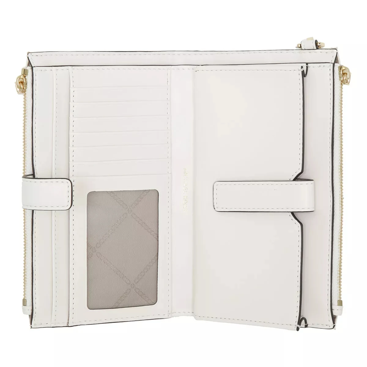 MICHAEL Michael Kors Jet Set Double Zip Wristlet Optic White Wristlet 7 MICHAEL Michael Kors Jet Set Double Zip Wristlet Optic White Wristlet – Bild 5