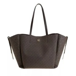 MICHAEL Michael Kors Freya Large Open Tote Bag Chocolate Shopper