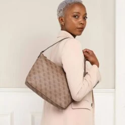 Guess Eco Brenton Tote Latte Logo Shopper -Modetaschengeschäft A0184677 Guess position 3